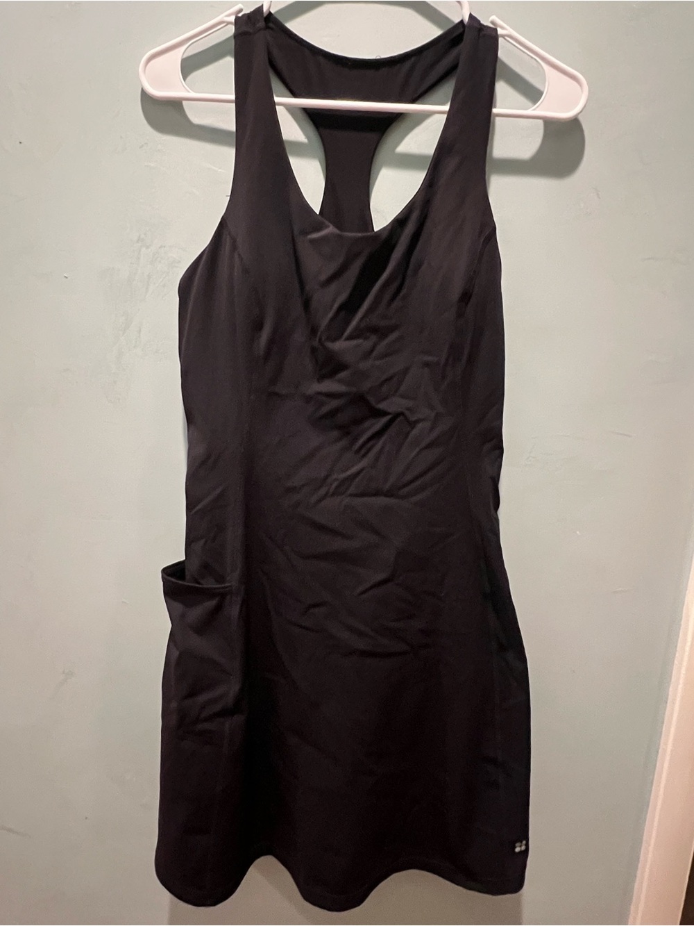 Black Racerback Pocket Dress - Unknown Brand